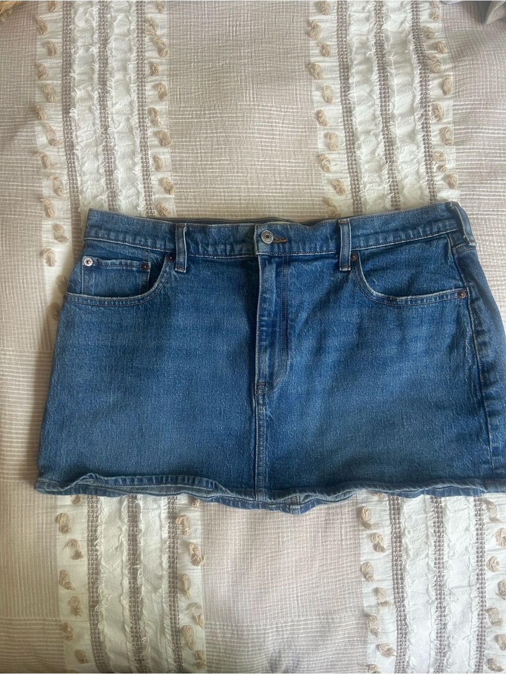 Abercrombie & Fitch Blue Denim Mini Skirt